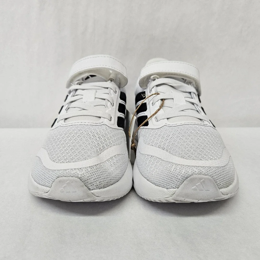 Adidas Runfalcon 5 Running Shoes Hook and Loop IE8579 White Black Kids Size 11K